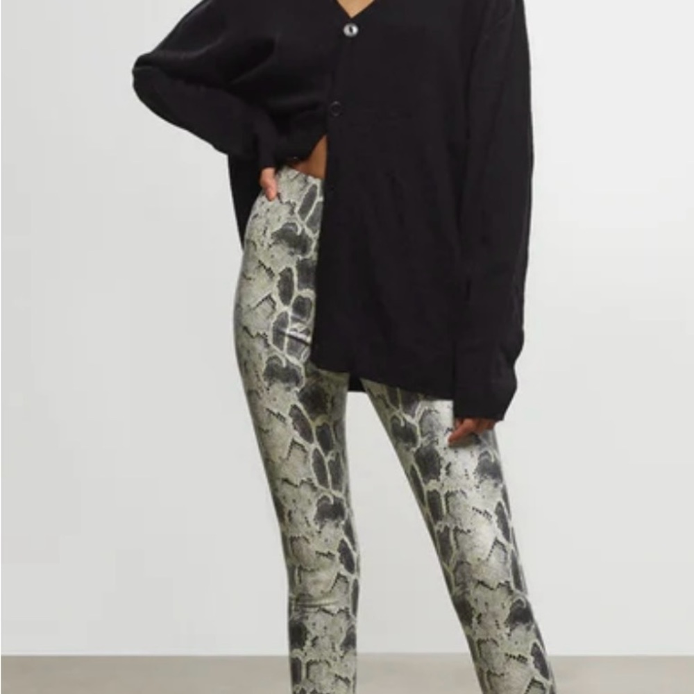Commando Faux Leather Animal Legging